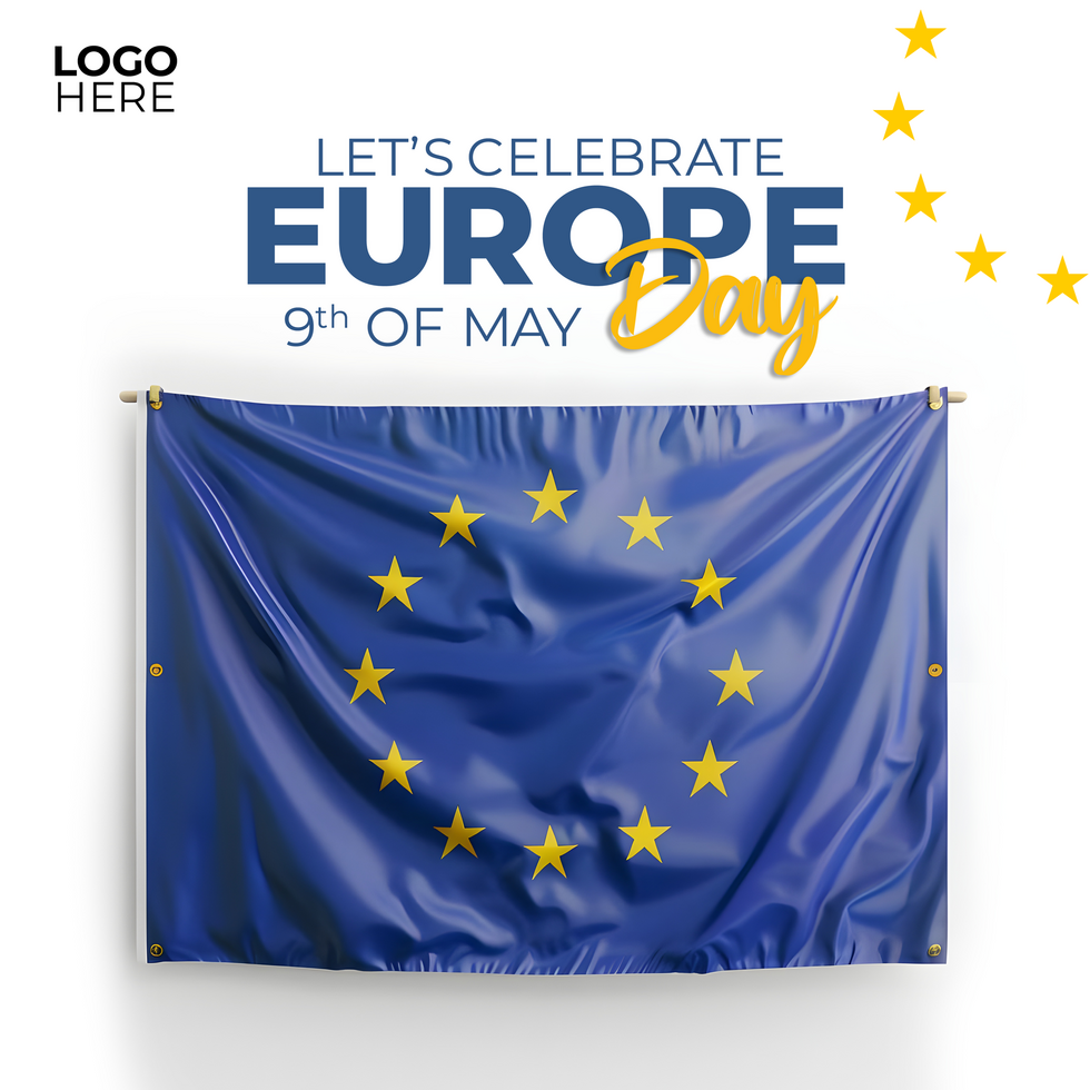 Happy Europe Day 2025 Social Media Design psd