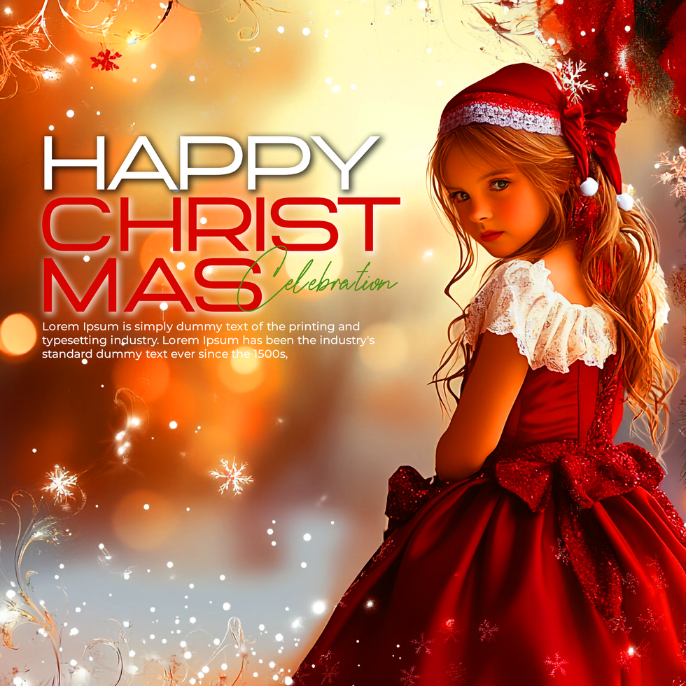 Festive Christmas and New Year Banner Template psd