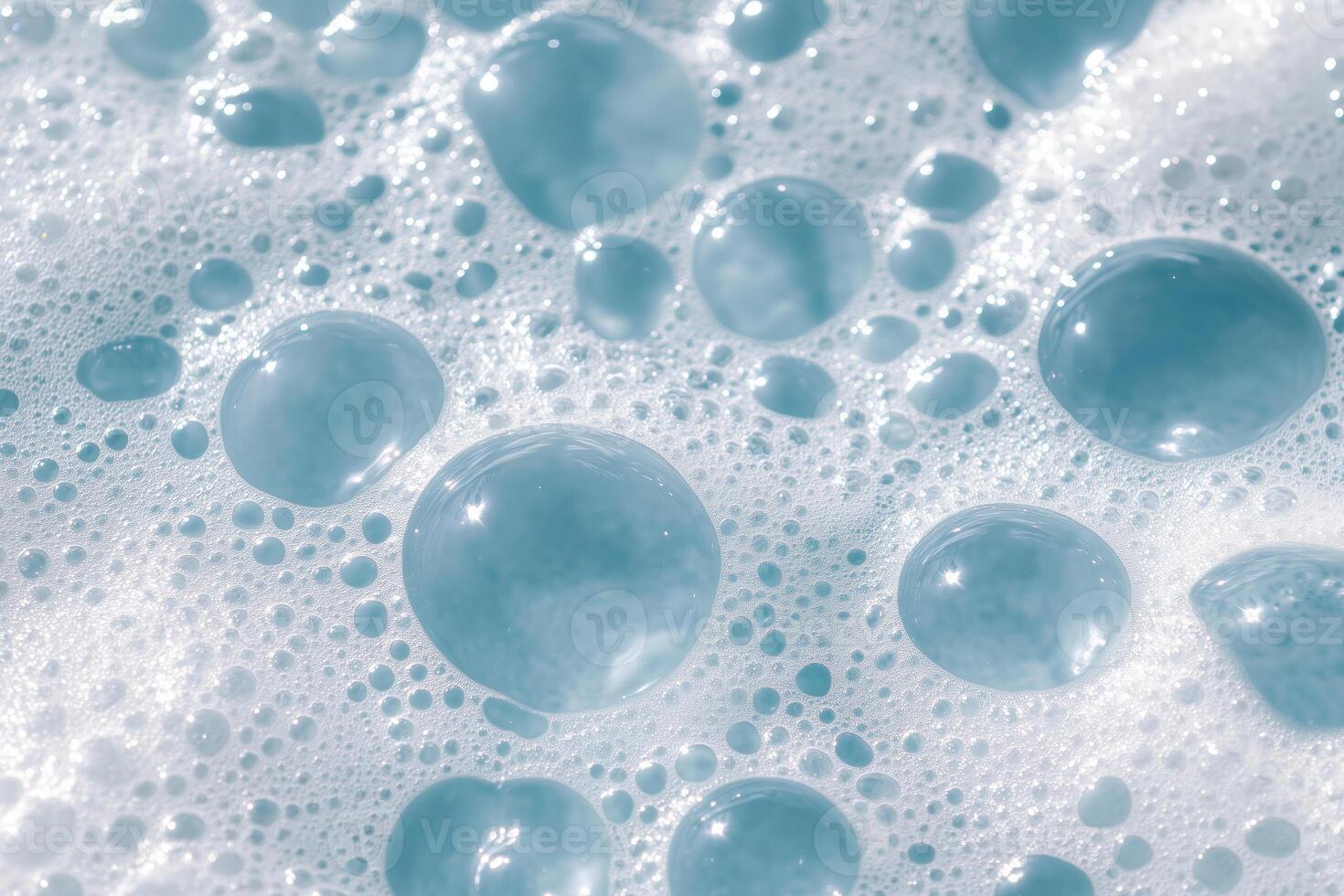 Soap foam texture with bubbles. Abstract background for design. photo