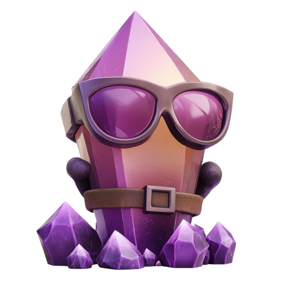 clash of clans purple gem on transparent background png