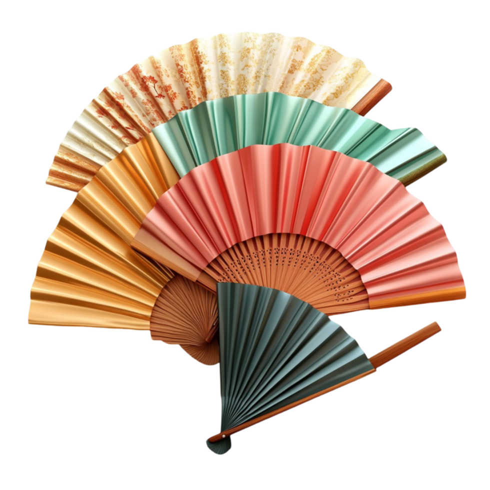 Origami Paper Fan Isolated Transparent Background png