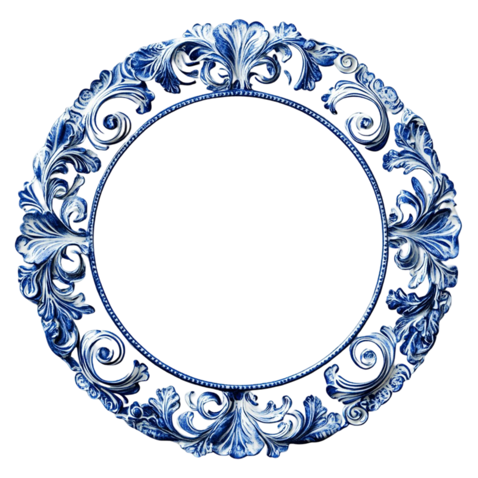Elegant Decorative Round Tile Pattern Design Transparent Background png