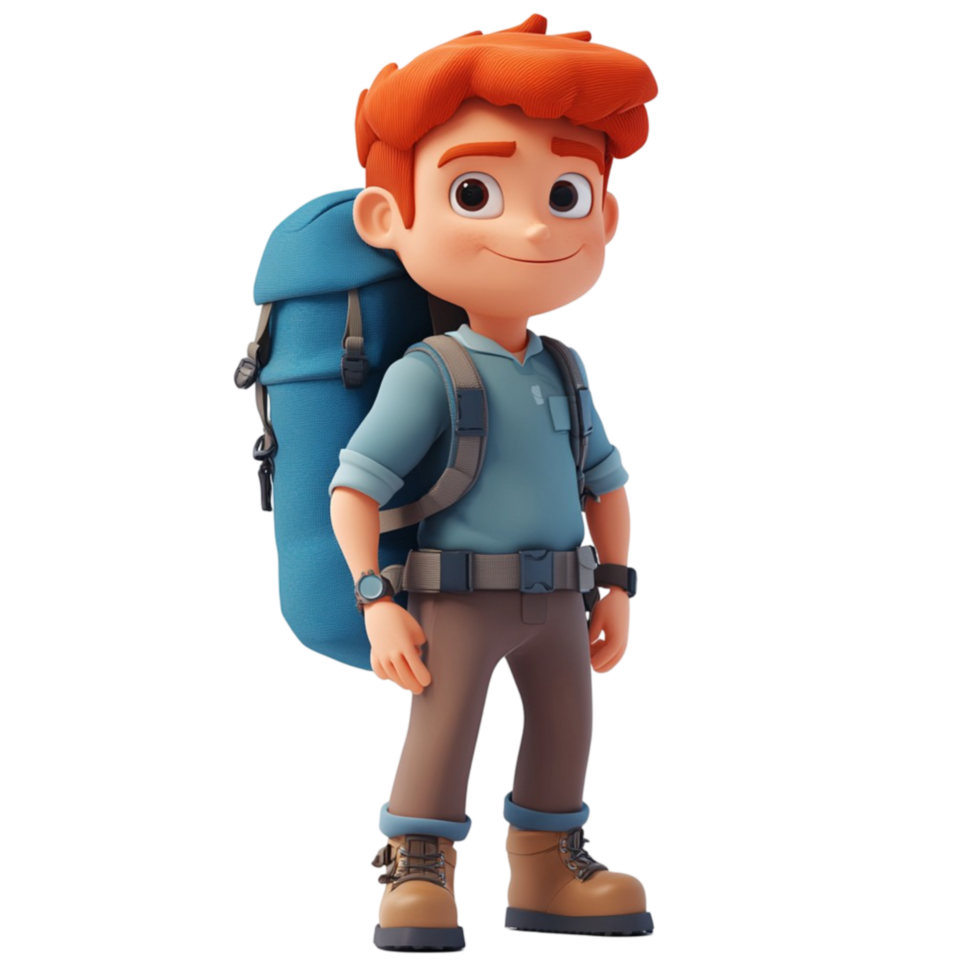 Cute Funny School Boy Walking Back To School Transparent Background png