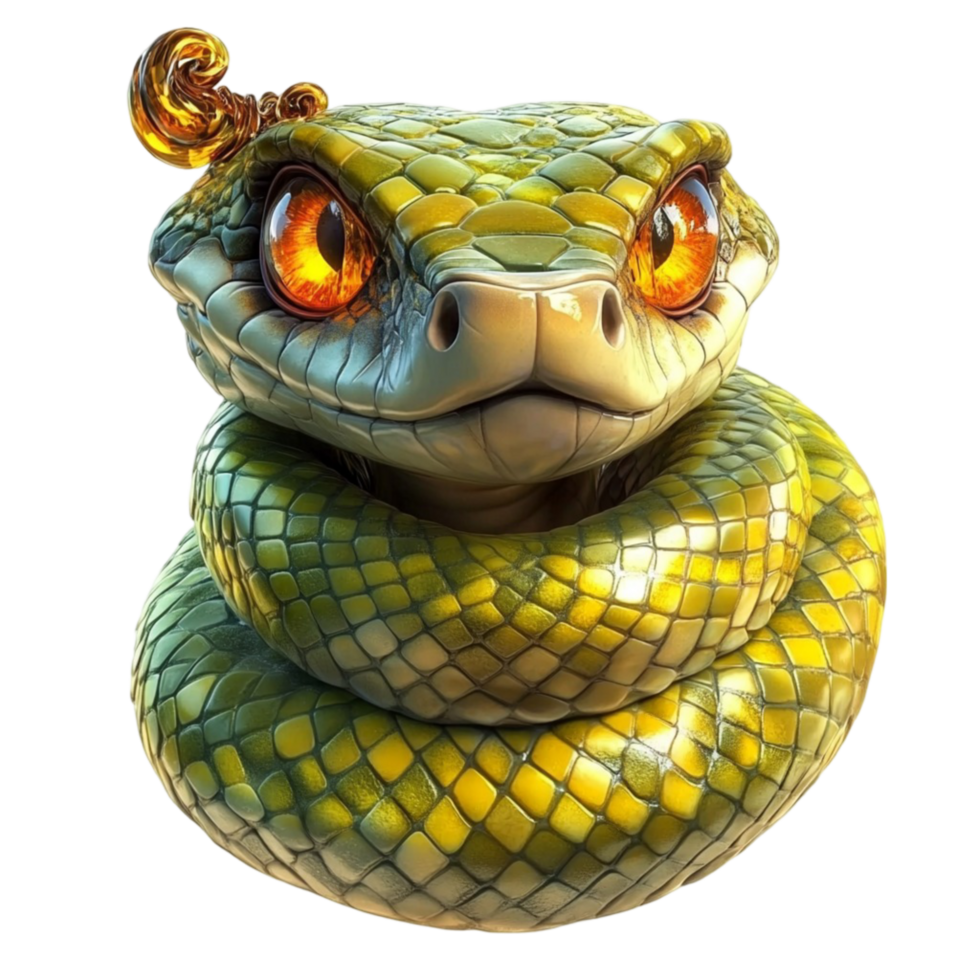 Stunning Anaconda Snake Coiled Stack Wildlife Transparent Background png