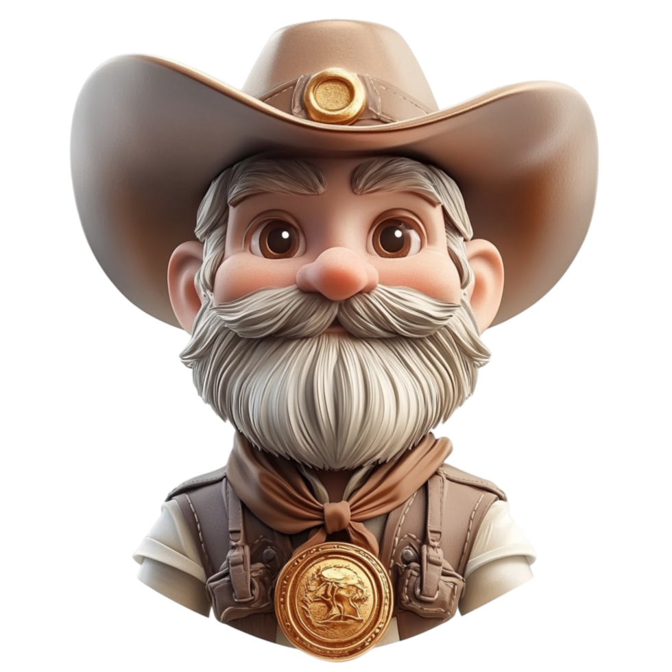 Smiling Bearded Man Holding Trophy Transparent Background png