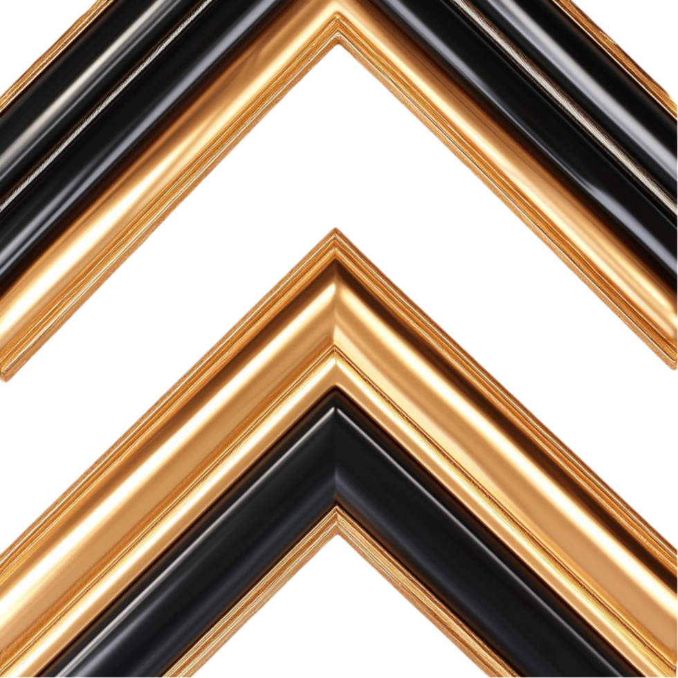 A gold arrow pointing up on transparent background png
