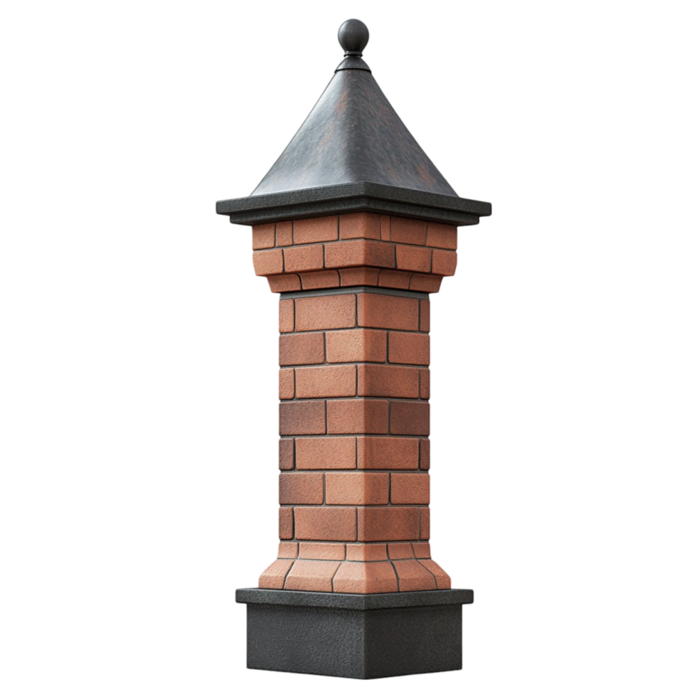 Brick Chimney Isolated Transparent Background Roof Stack Smoke Vent png