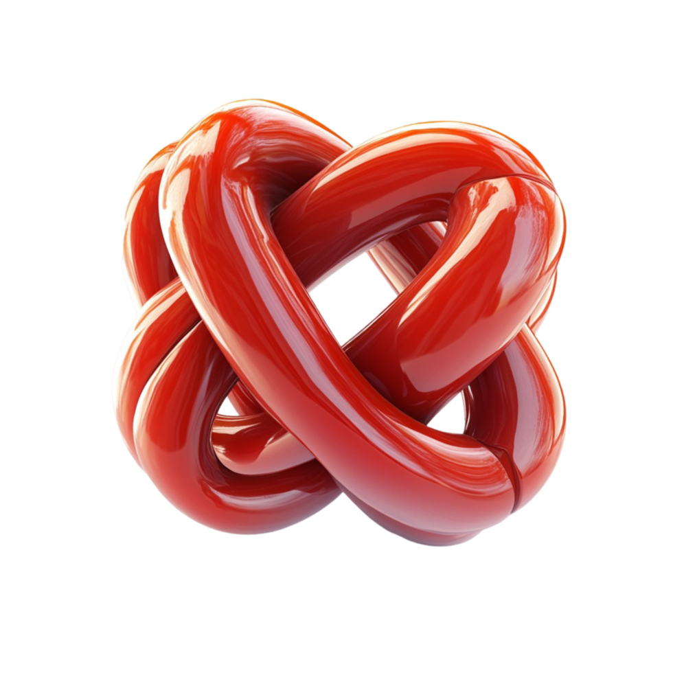 Red Infinity Symbol Isolated Transparent Background png