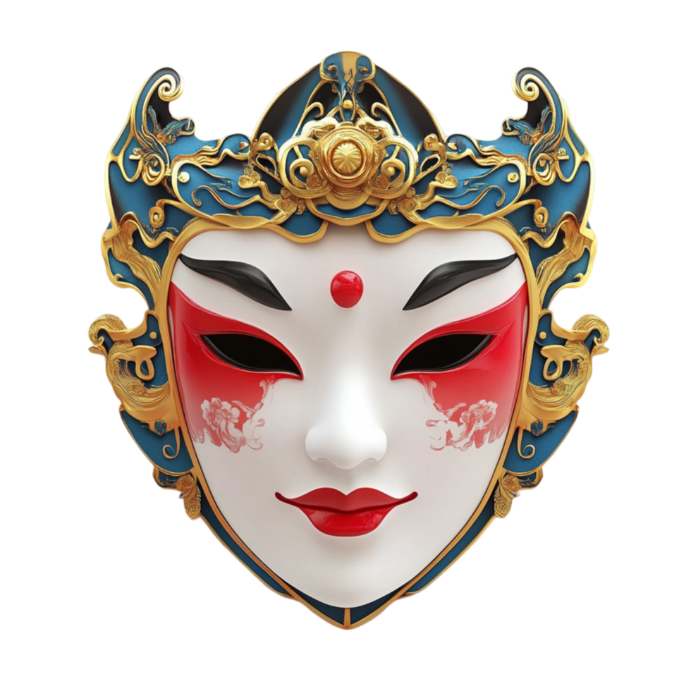 A set of Carnival mask isolated on Transparent Background png