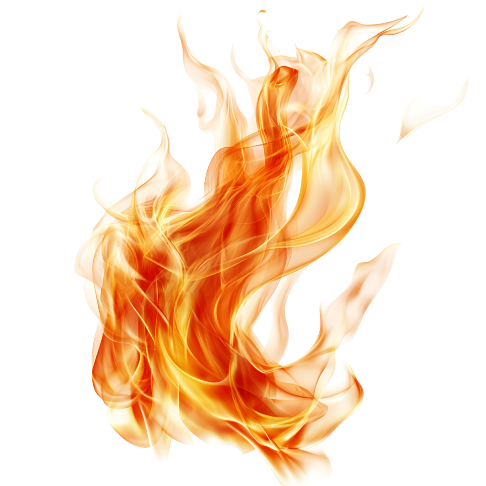 Terrifying Fire Flames Explosion Transparent Background png