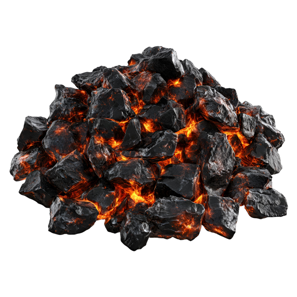 Explosive Lava Eruption With Fire And Smoke Transparent Background png