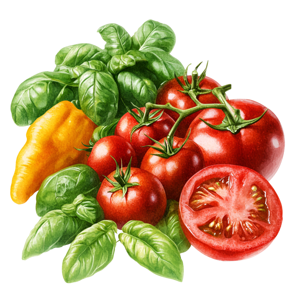 Assorted Natural Fruits And Vegetables Collection Transparent Background png