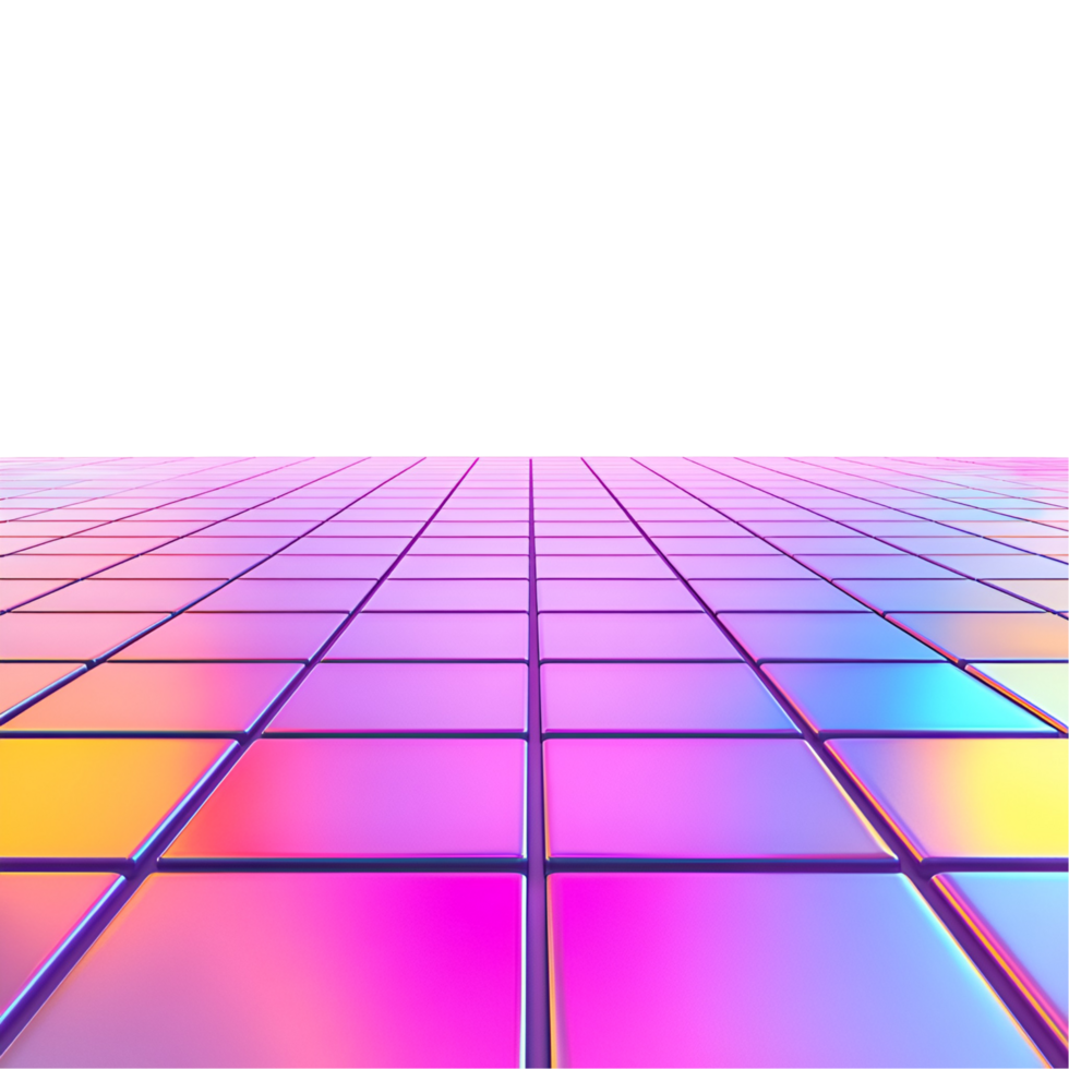 Artistic Square Mosaic Texture On Transparent Background png