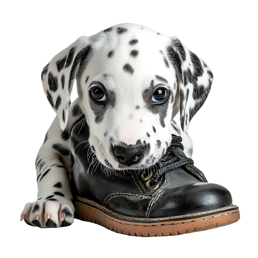 Cute Dalmatian Puppy Sitting Transparent Background png