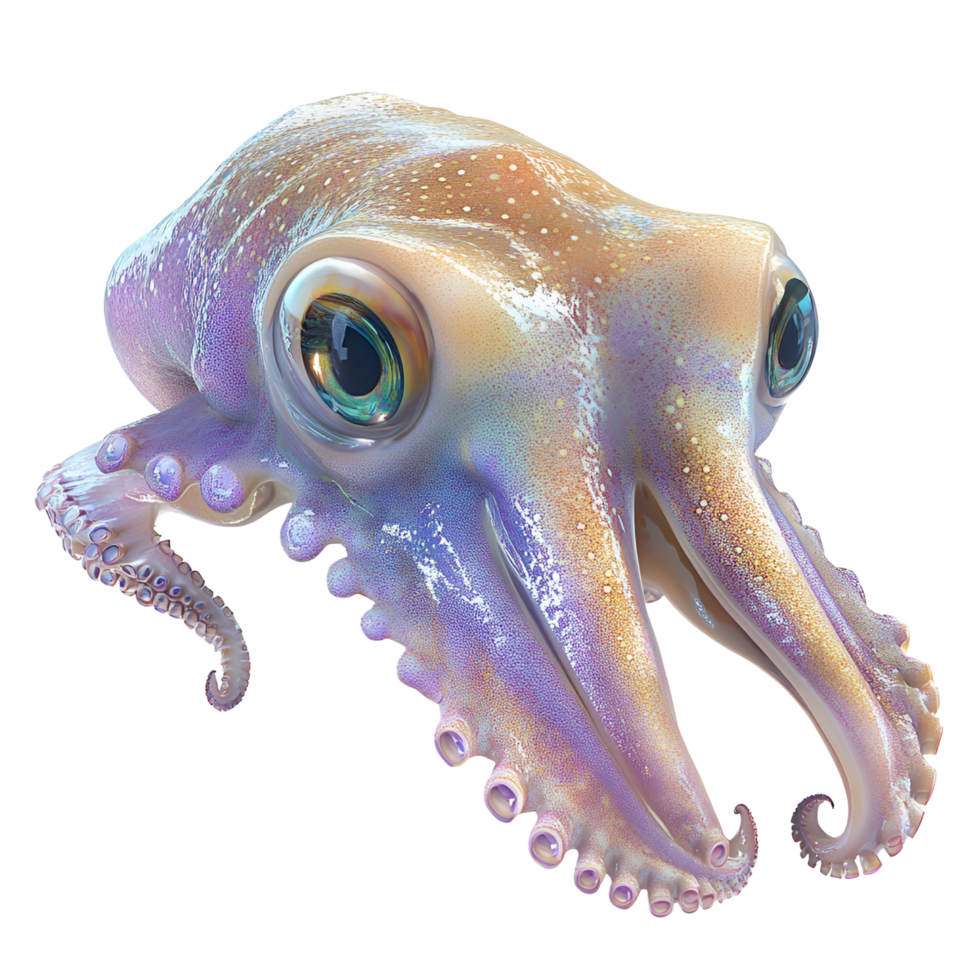 Fresh Squid Seafood Isolated Transparent Background png
