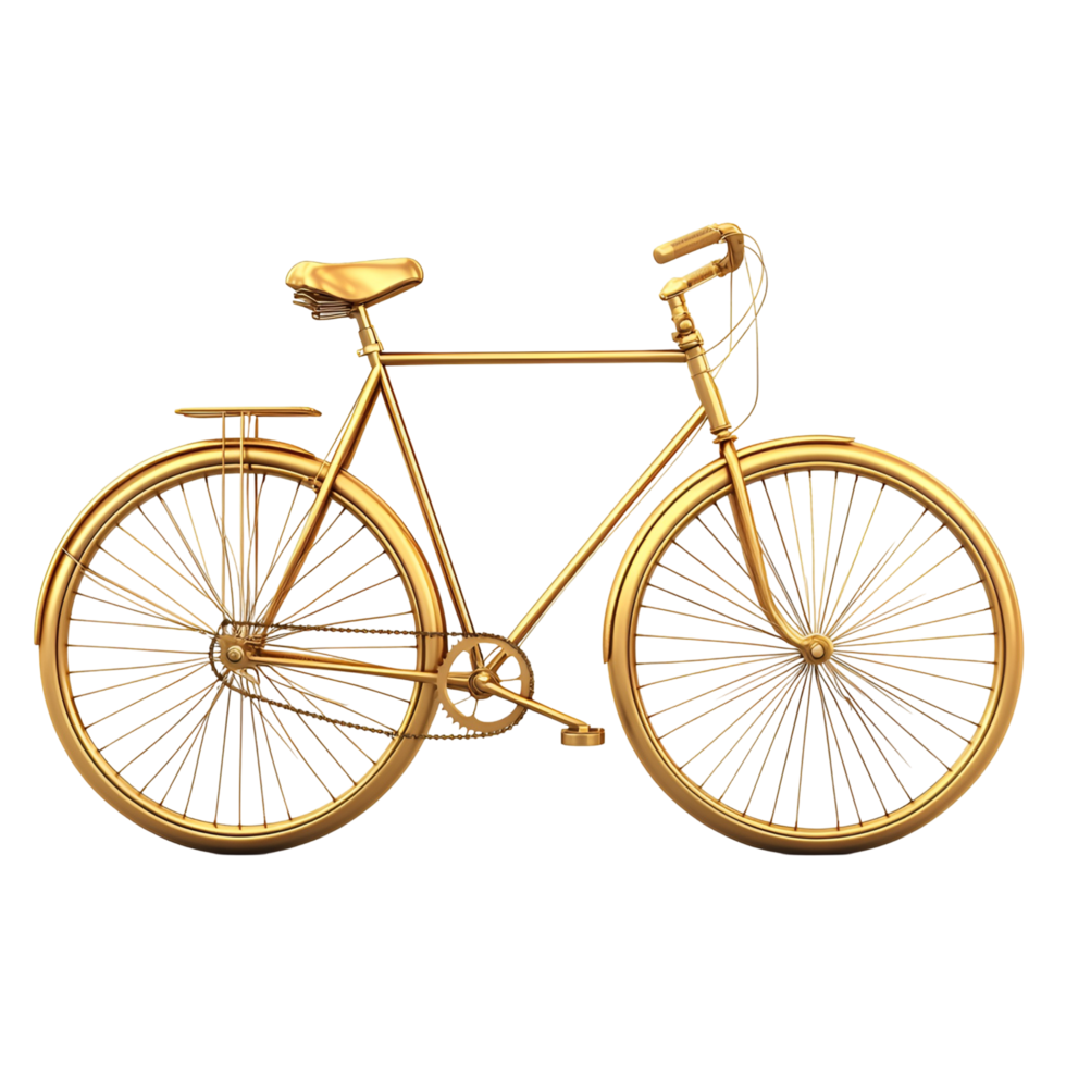 Bicycle ornament on transparent background png
