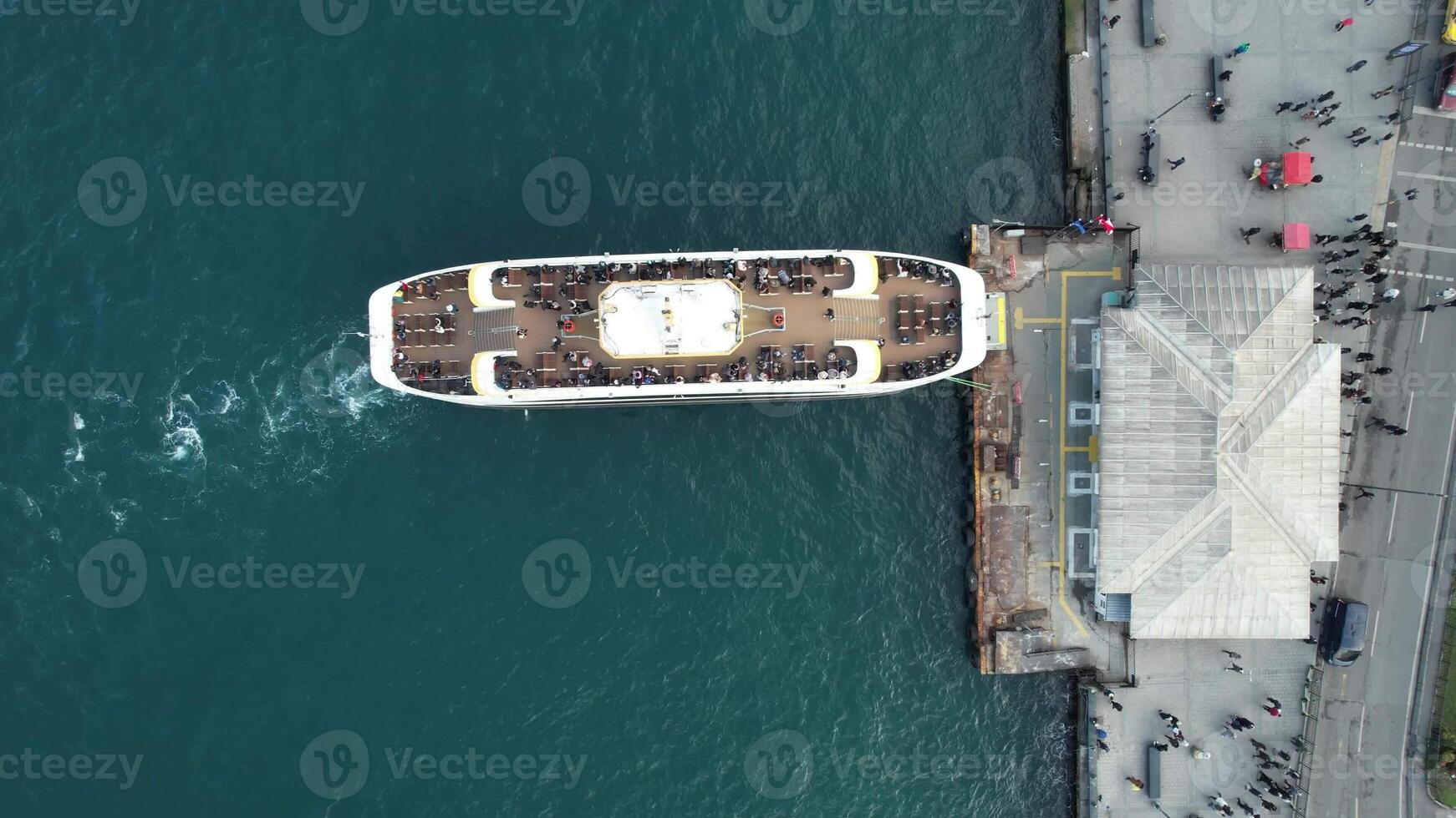 Timelapse Ferry At Pier photo