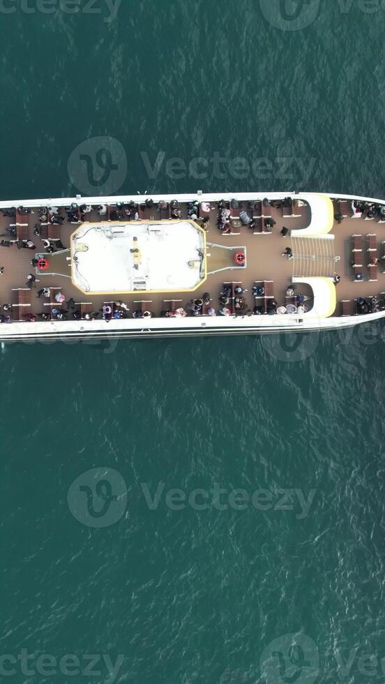 Timelapse Ferry At Pier photo