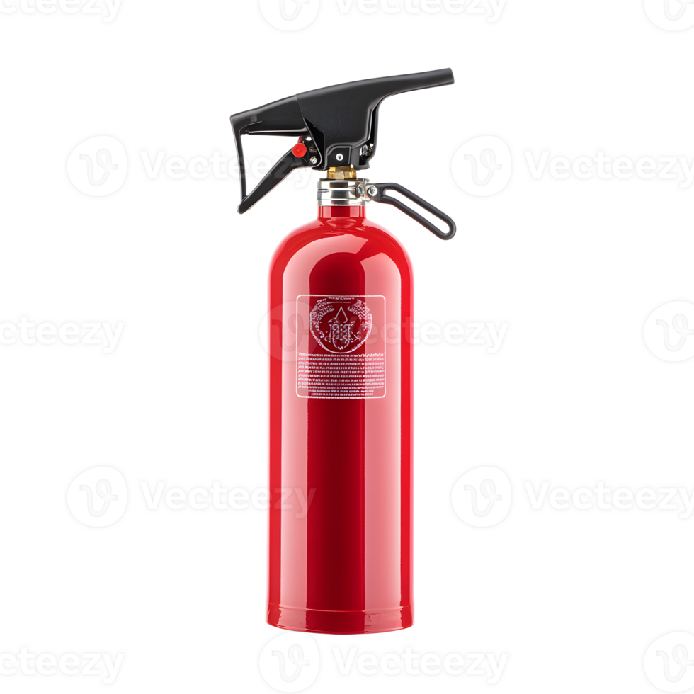 Red Fire Extinguisher for Emergency Safety and Hazard Prevention png