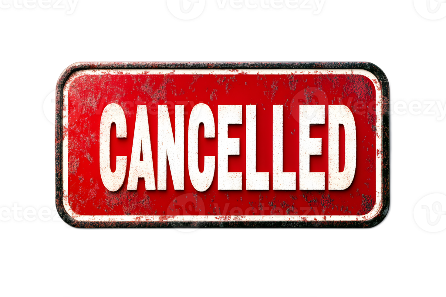 Red Cancelled Sign Showing Business Administrative Discontinuation and Termination Information png