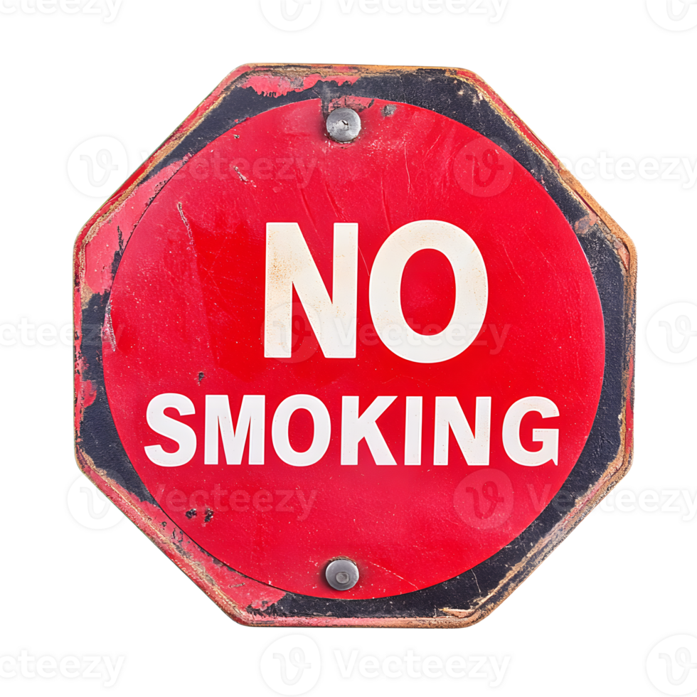 Red No Smoking Warning Sign Highlighting Safety and Prohibition Policies png