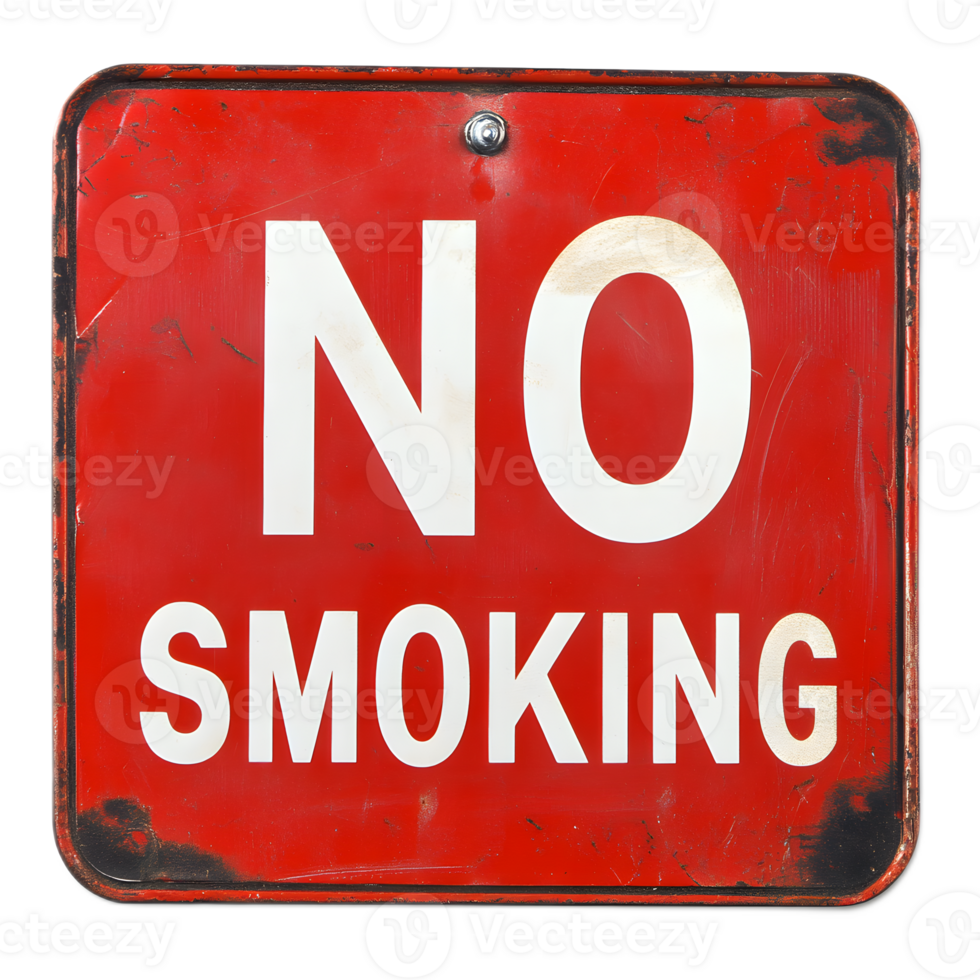 Red No Smoking Warning Sign Indicating Prohibition and Caution for Tobacco or Cigarette Use png