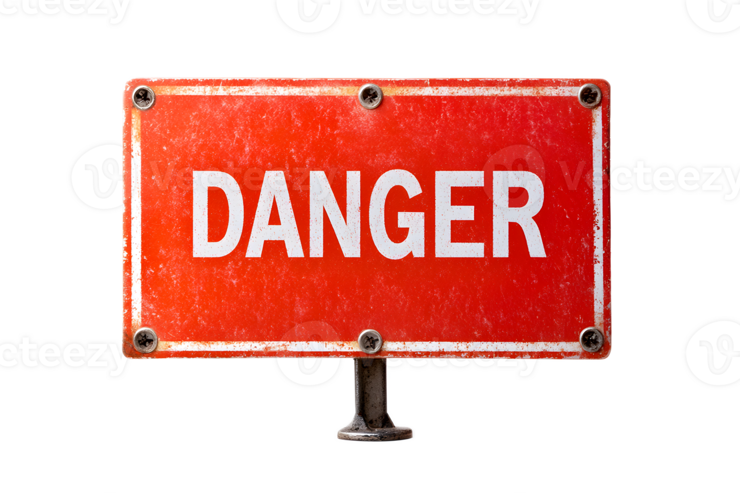 Red Danger Warning Sign Indicating Hazard or Risk for Safety and Emergency Alert png