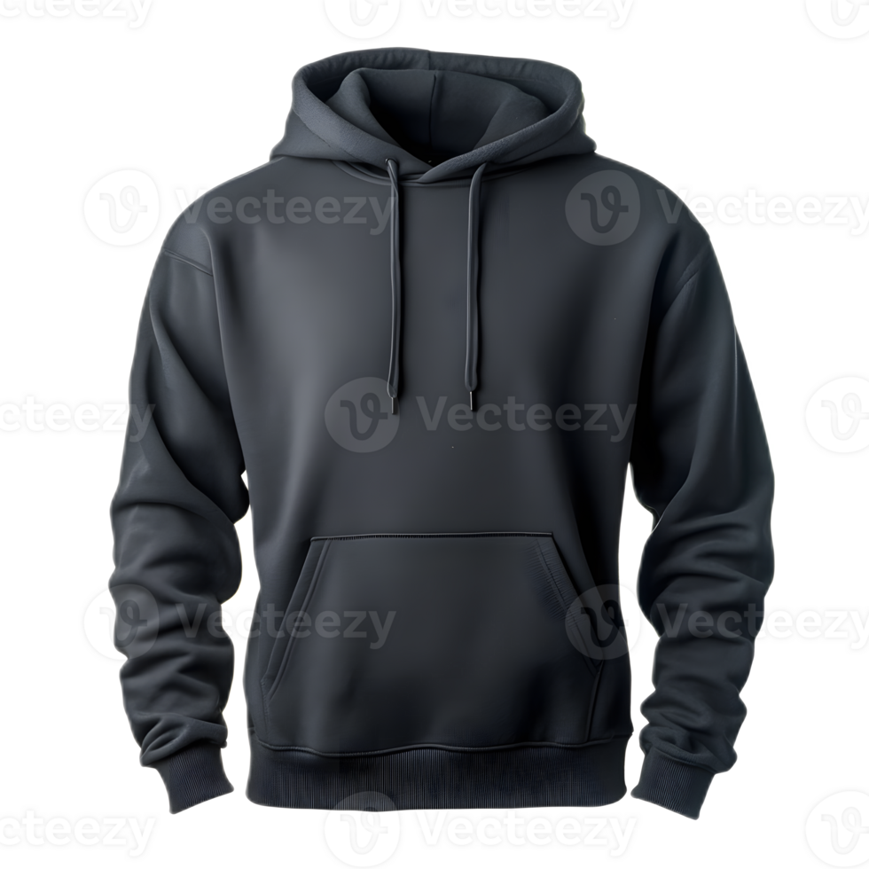 Sleek and Versatile Black Hoodie for Everyday Wear and Streetwear Fashion png
