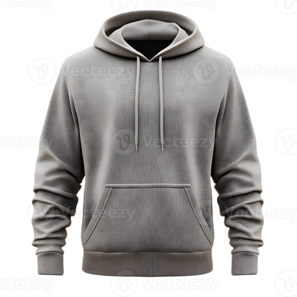 Minimalist Gray Hoodie Pullover Mockup with Blank Textured Background png