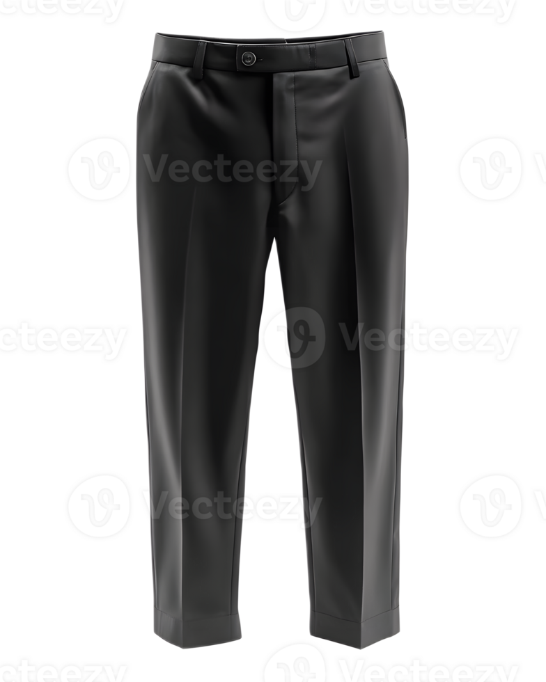 Elegant Formal Pant in Black and Gray Tones for Professional Attire and Corporate Wardrobe png