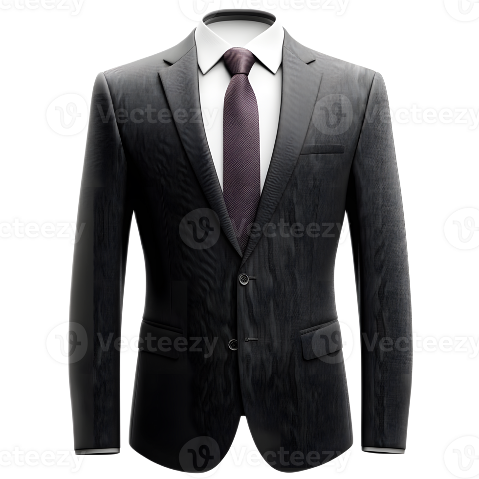 Stylish Grey Suit for Business Professional with Necktie in Modern Office Setting png