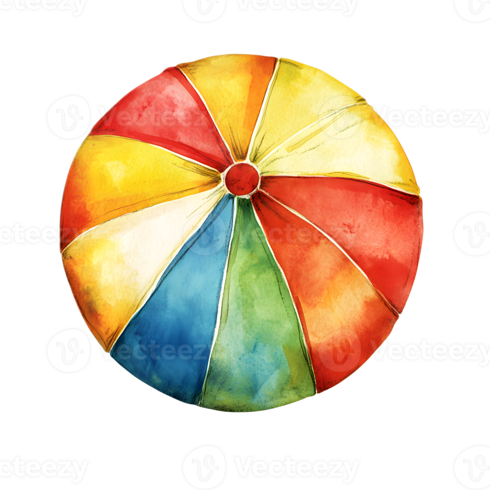 Vibrant and Playful Spiral Graphic Design Colorful Digital Resembling a Retro Beach Ball png
