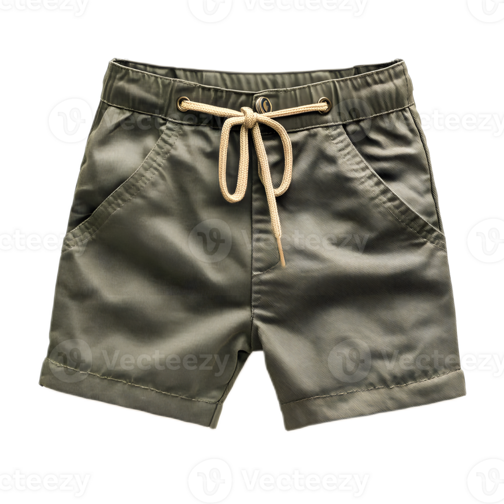 Beige Casual Drawstring Shorts for Men s Relaxed Summer Outfit png