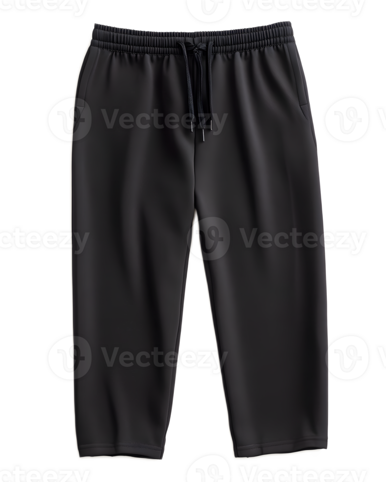 Comfortable and Stylish Black Drawstring Pants for Everyday Wear png