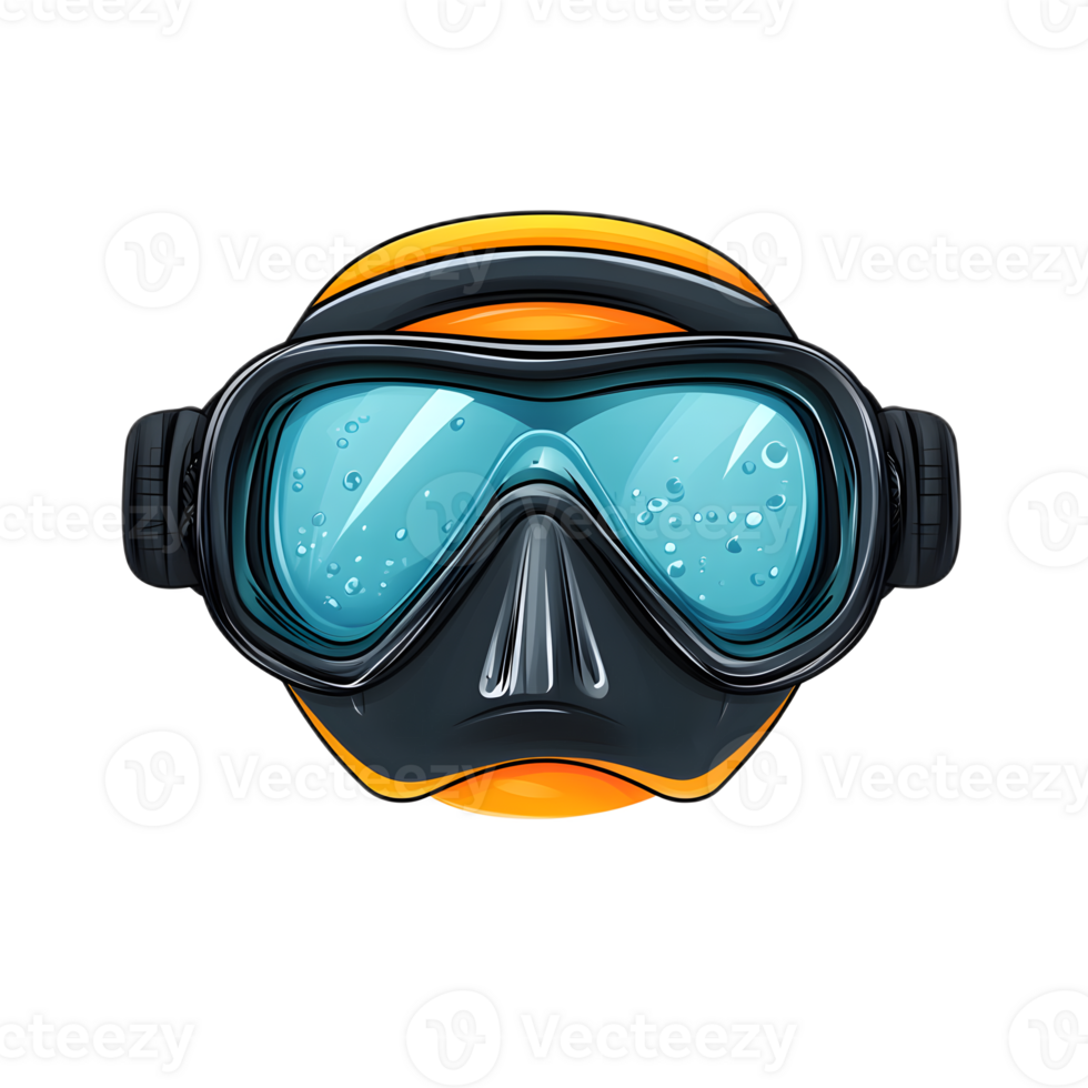 Vibrant Scuba Mask for Summer Underwater Adventure png