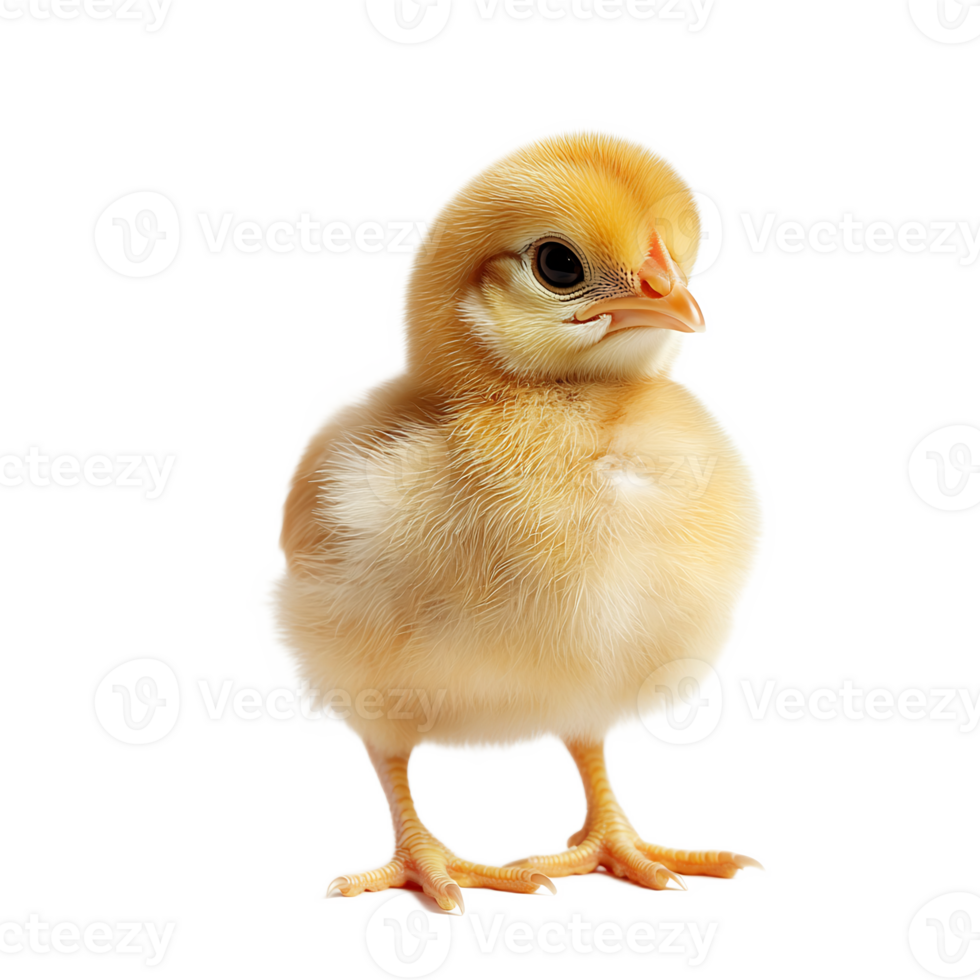 Adorable Fluffy Yellow Chick or Duckling Peeping Curiously from Egg in Spring Farm or Nature Setting png
