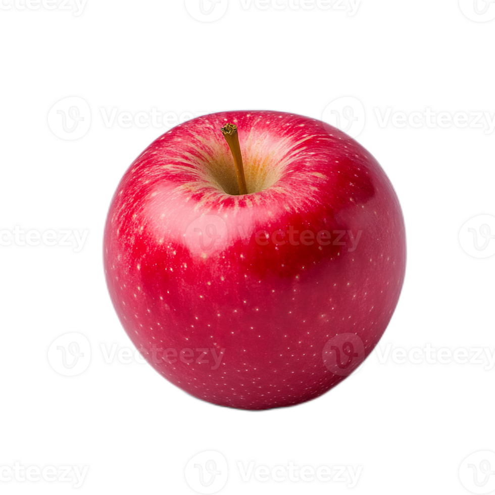 Red Ripe Apple Fruit Close Up On White Background png