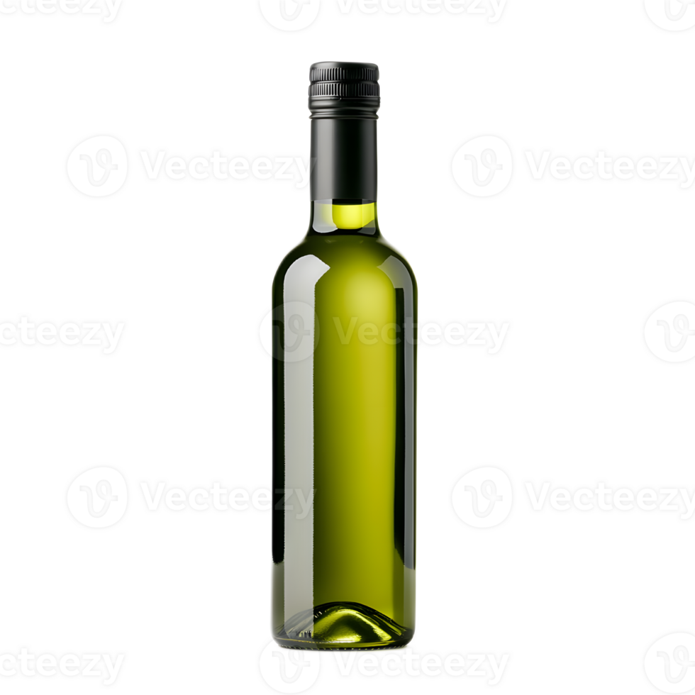 Bottle of Olive Oil Healthy Mediterranean Cooking Ingredient in Glass Container png