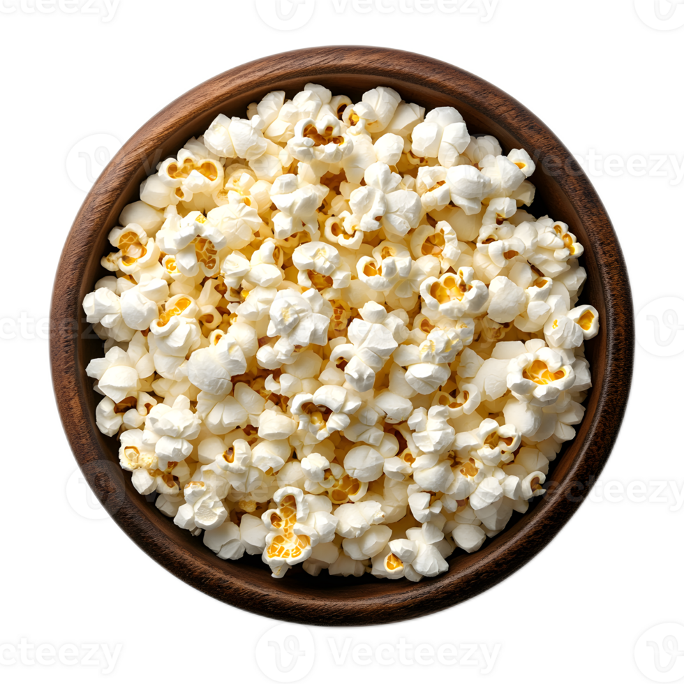 Delectable Popcorn Delight A Savory Snack Overflowing with Texture and Flavor png