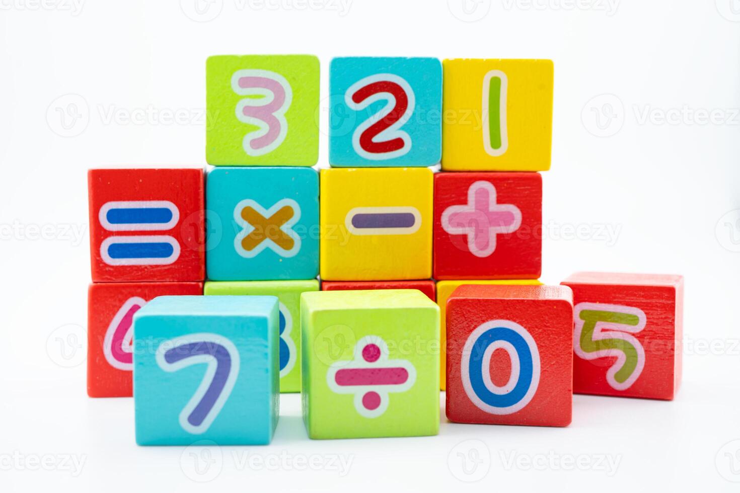 number math block cubes photo