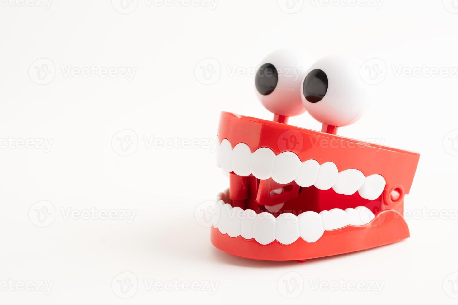 Funny red teeth photo