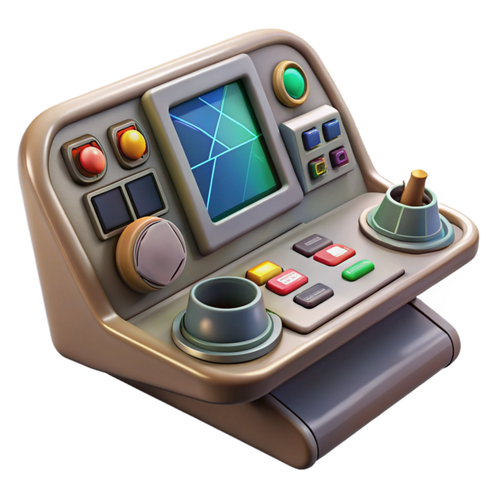 magnificent abstract Spacecraft Cockpit Control Panel Isolated premium png