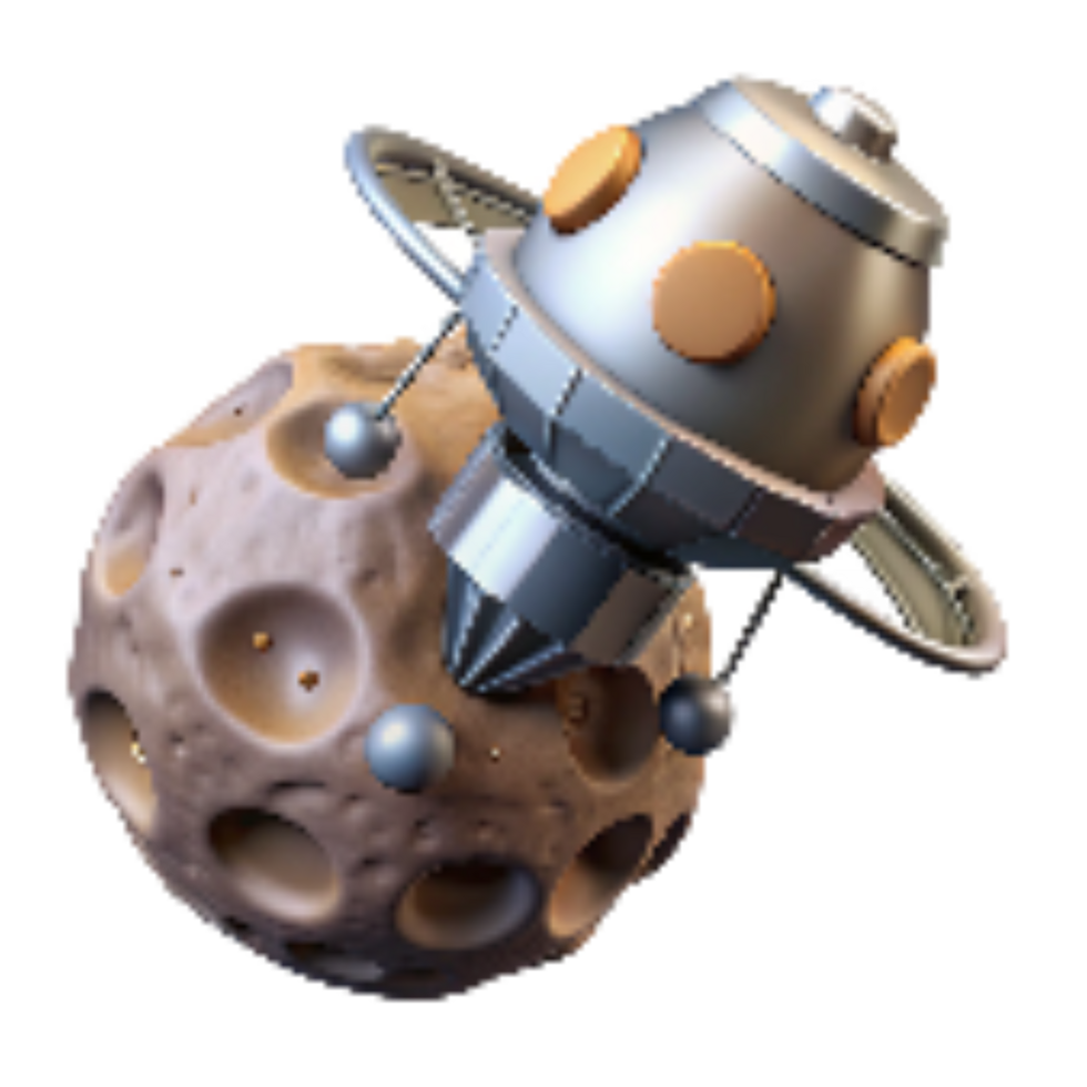 wonderful abstract Space Probe Landing on Comet Isolated professional png