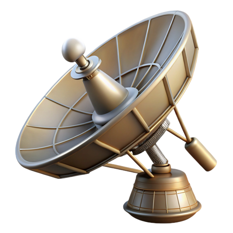 beautiful contemporary Space Probe Antenna Detailed View Transparent Background premium png