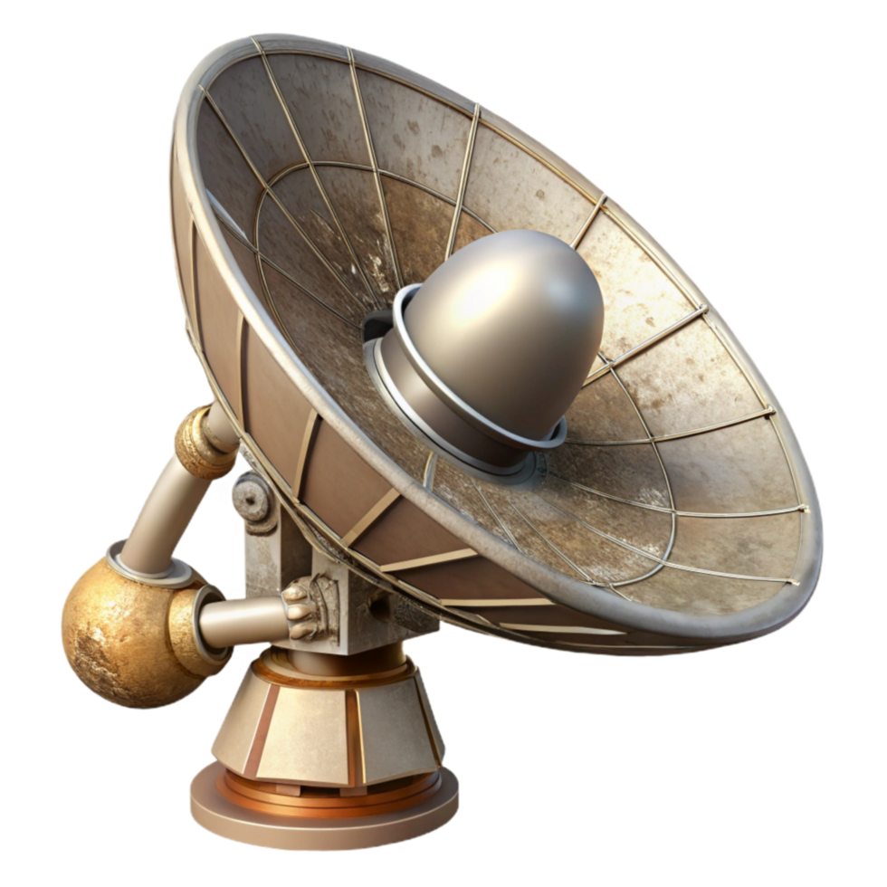 stunning abstract Space Probe Antenna Detailed View Transparent Background high quality png