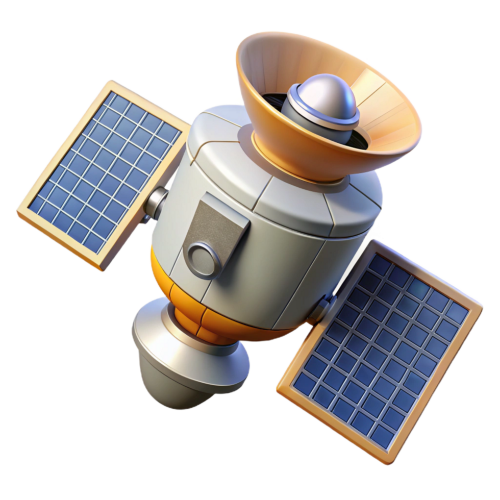stunning creative Space Probe with Solar Panels Cutout on Transparent Background professional png