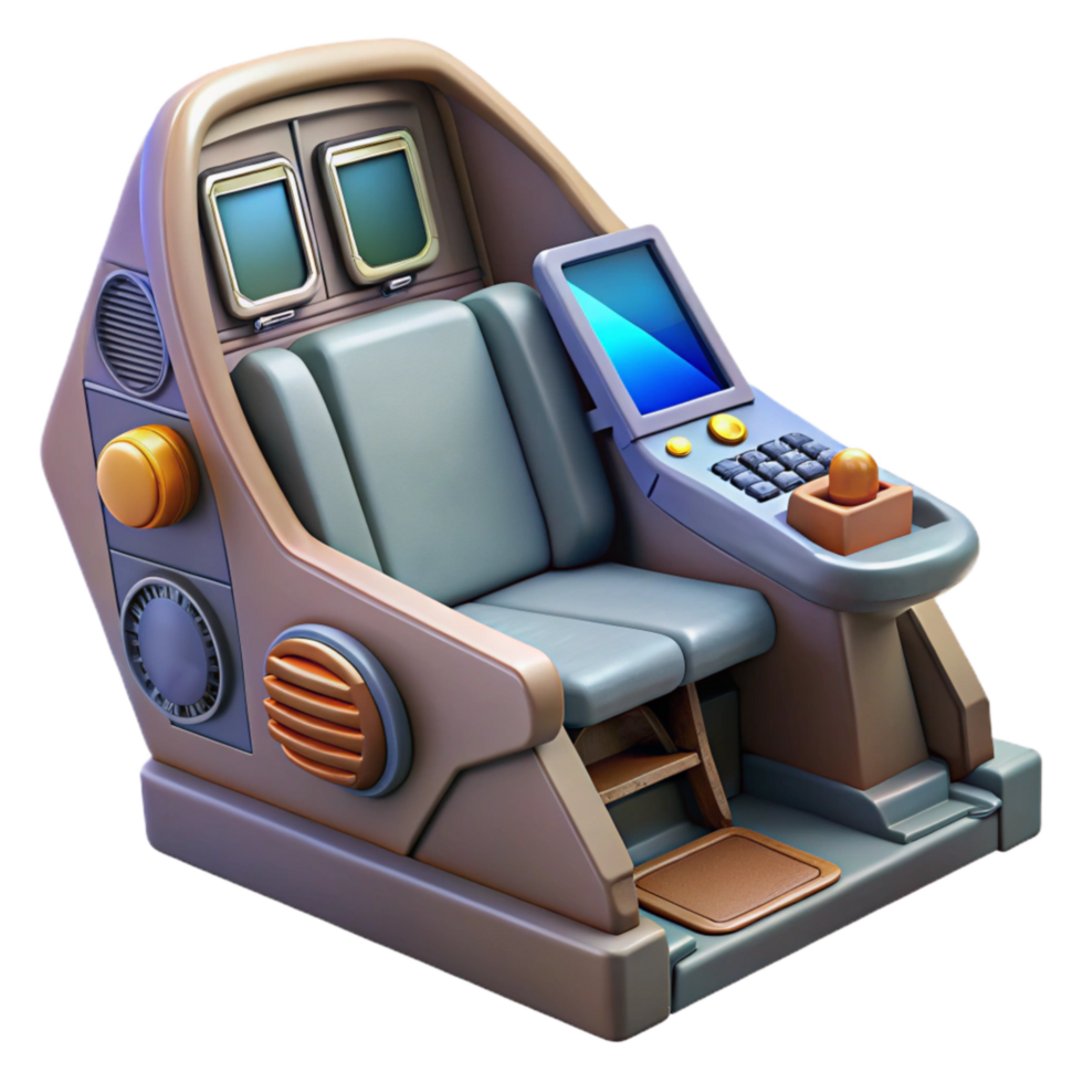extraordinary classic Space Shuttle Cockpit Interior Transparent Background detailed png