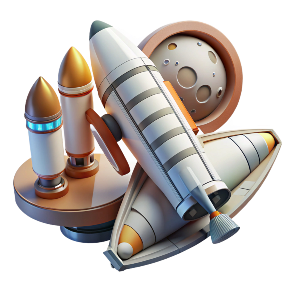 magnificent traditional Space Shuttle Docking with Station Cutout premium png