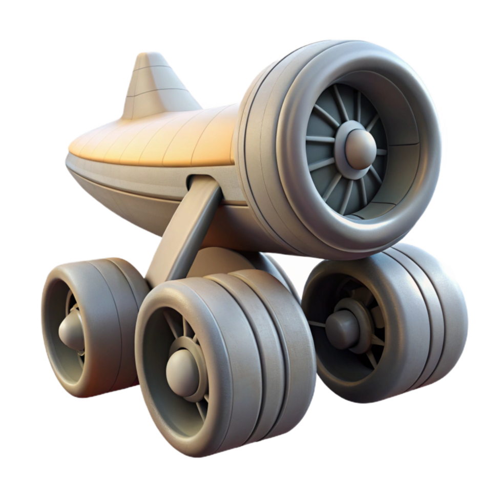 vibrant traditional Space Shuttle Landing Gear Cutout with Extended Wheels exclusive png