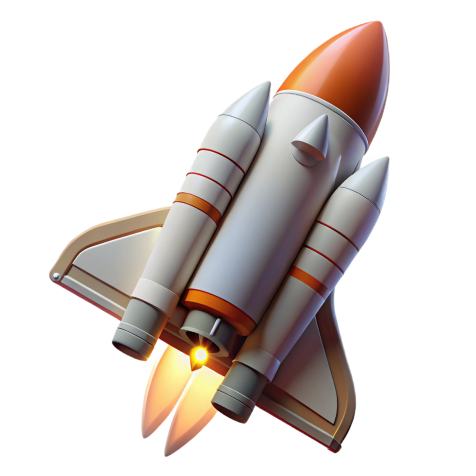 vibrant classic Space Shuttle Transparent Background Launch View exclusive png